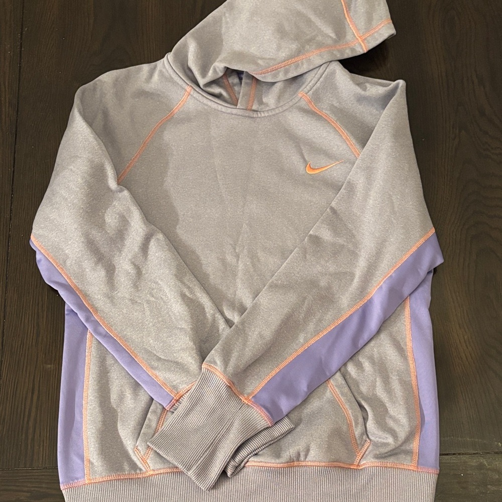 Nike Silver and Lavender Hoodie